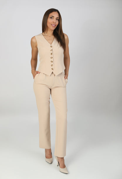 Signature Tailleur – Hose – Cremebeige 