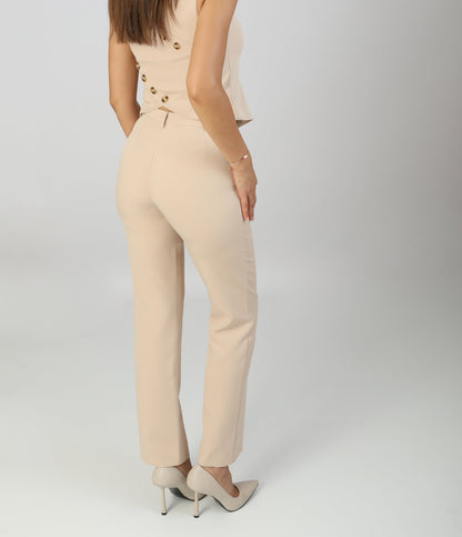 Signature Tailleur – Hose – Cremebeige 