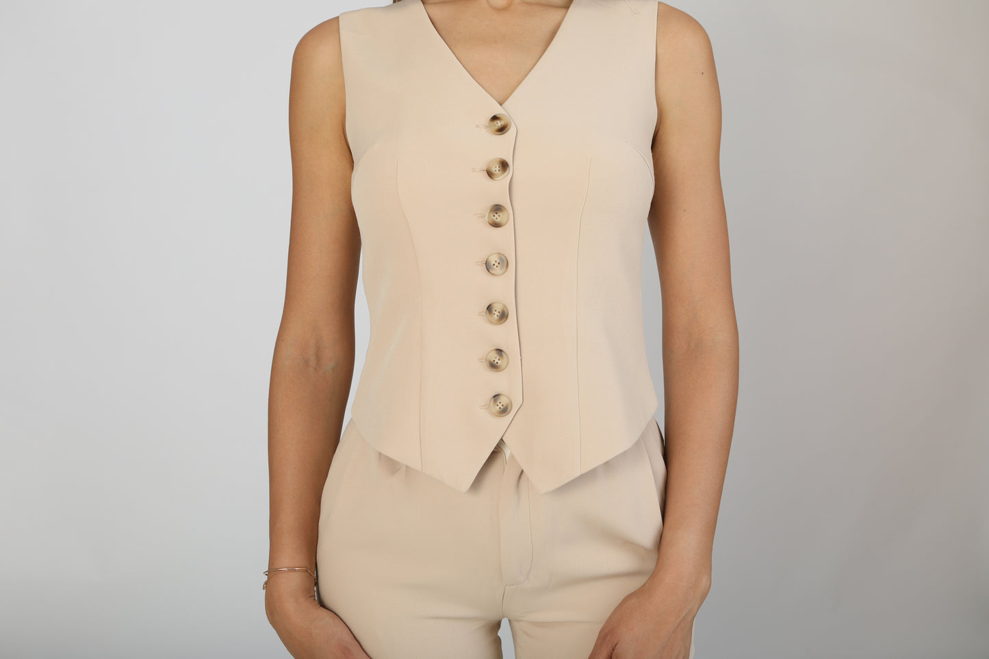 Signature Tailleur - Vest - Creamy beige