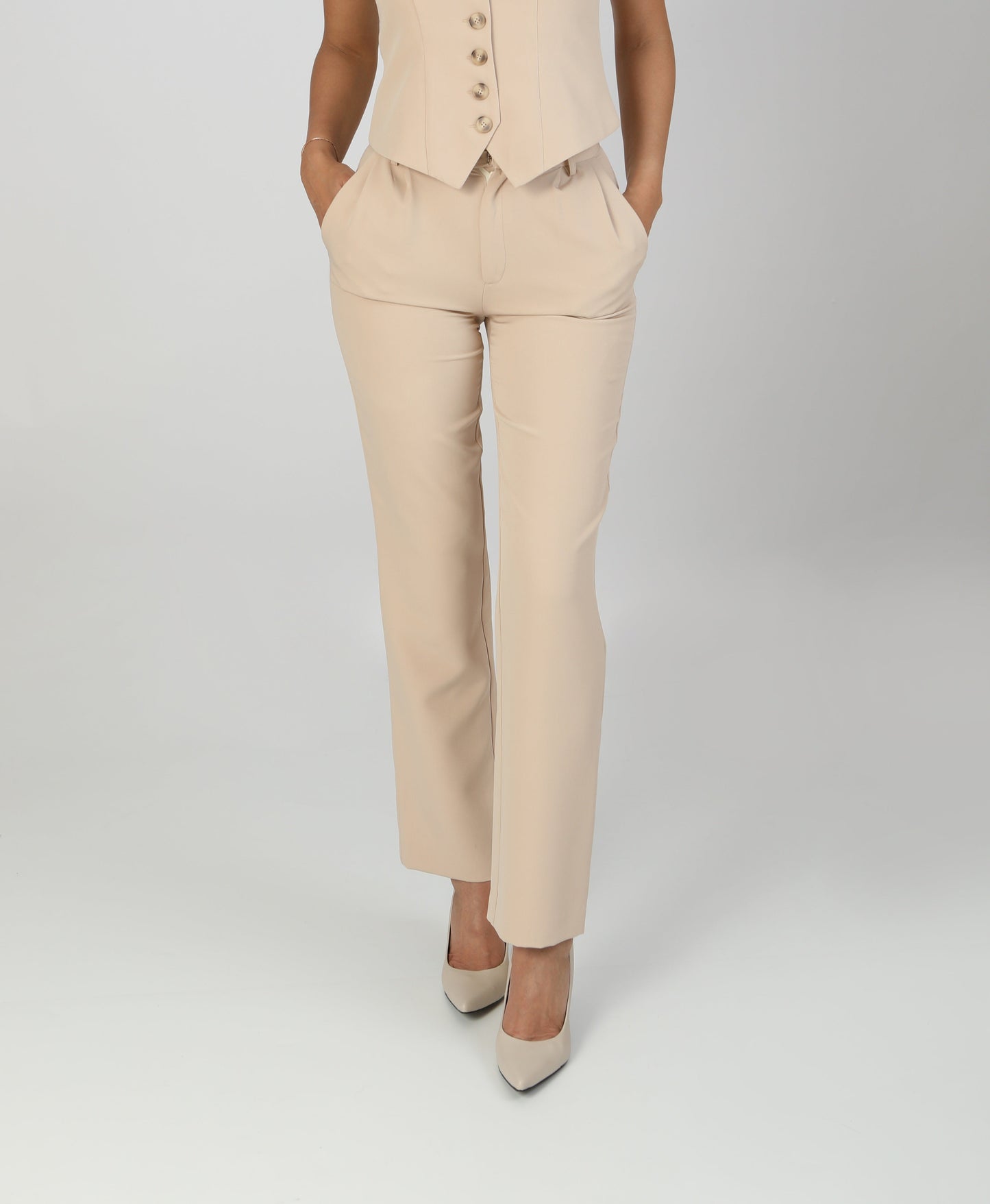 Signature Tailleur – Hose – Cremebeige 