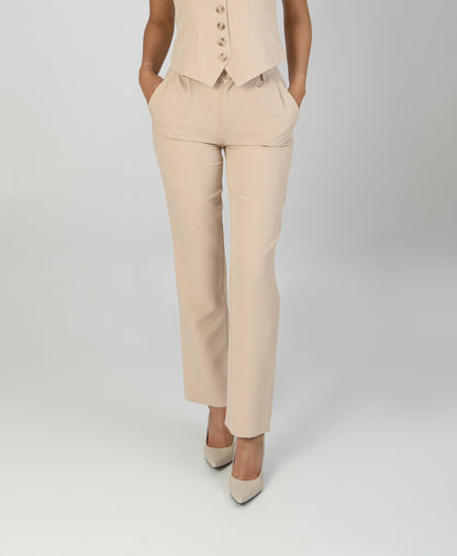 Signature Tailleur – Hose – Cremebeige 
